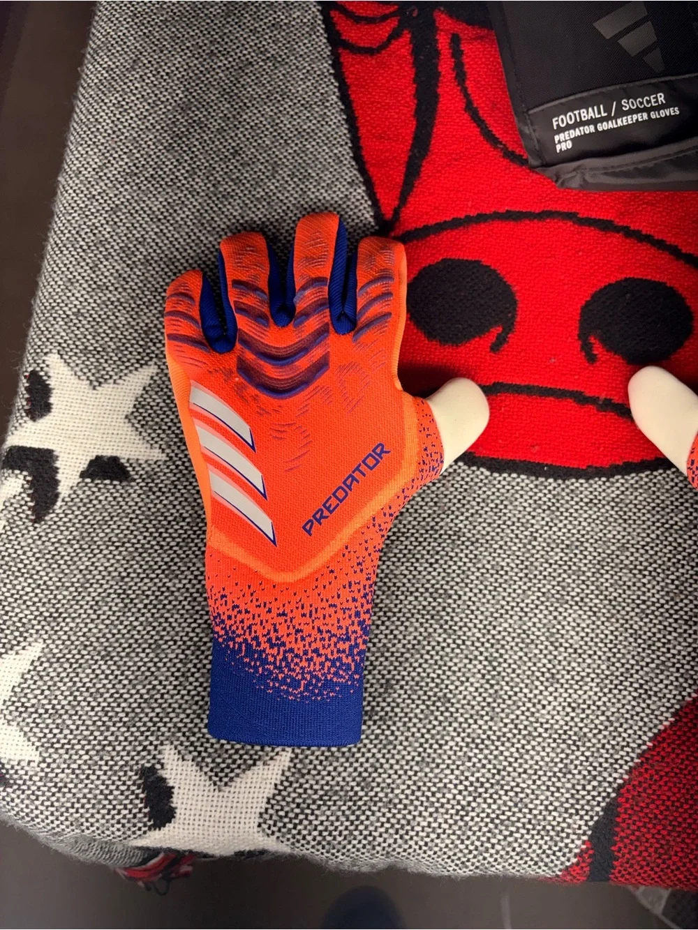 adidas Predator Goalkeeper Gloves in Orange and Blue